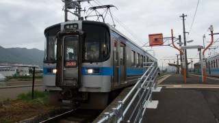 予讃線7000系 本山駅発車 JR-Shikoku Yosan Line 7000 series EMU