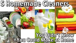 5 Homemade Cleaners You Didn't Know You Could Make At Home