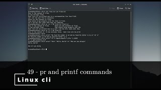 Linux CLI 49 🐧 pr and printf commands
