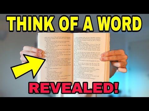 How can you close a book without touching it?