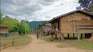 บรรยากาศยามแลง บ้านท่าเมือง,เมืองนากาย,แขวงคำม่วน.