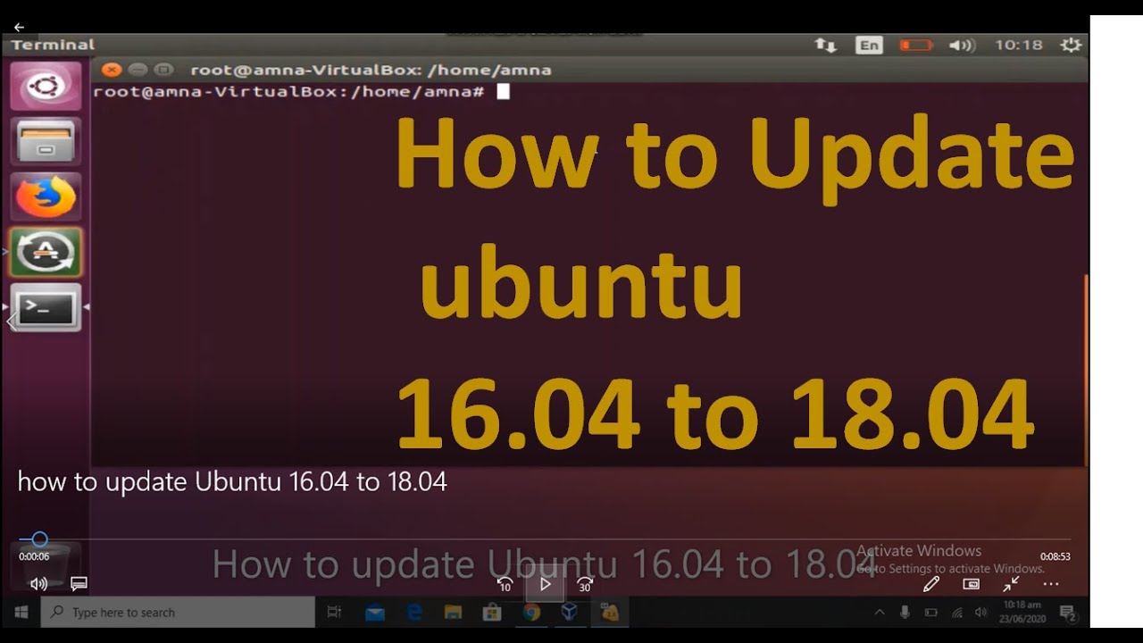 How To Update Ubuntu 16.04 To 18.04 - YouTube