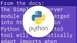 What is the Python 3 equivalent of "python -m SimpleHTTPServer"