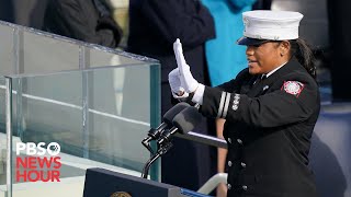 WATCH: Georgia fire captain leads Pledge of Allegiance at Biden inauguration