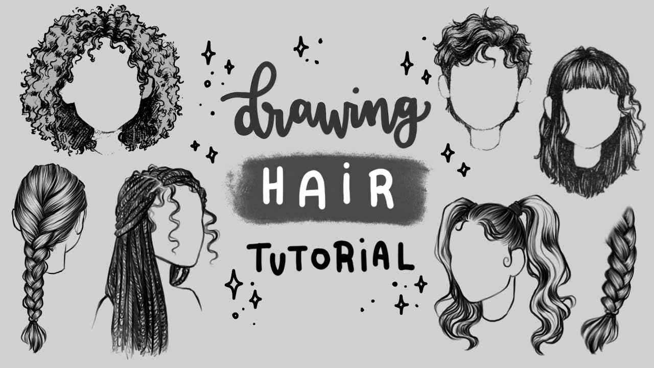 How To Draw Hair Tutorial Youtube