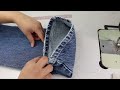 How to Hem Jeans with the Original Hem - Euro Hem Tutorial  LYDIA NAOMI