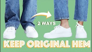 How to Hem Jeans with the Original Hem - Euro Hem Tutorial | LYDIA NAOMI
