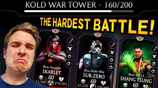 MK Mobile. How to Beat Battle 160 in Kold War Tower. Boss Shang Tsung is INSANE!