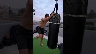 Knee Strike on Heavybag 💥 #shorts #muaythai #martialarts