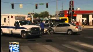 Red light runner causes bad accident