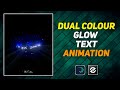 Dual Glow Text Animation Lyrics Editing | Rays Effect Glow Text Node Video | Alight Motion Editing