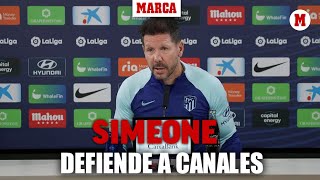 Simeone no se explica la sanción a Canales: "Es difícil de interpretar, hay que hablar poco" I MARCA