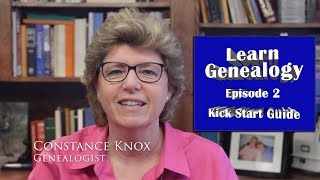 "Kick Start Guide" Learn Genealogy Research (How to Research Your Family Tree) - Episode 2