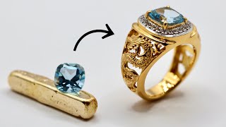 how to make gold signet ring - how it's made jewellery