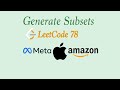 Generating Subsets - Leetcode 78 - Python