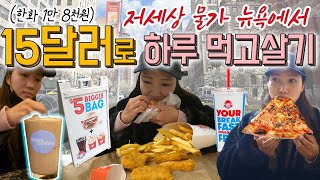 🇺🇸 저세상 물가 뉴욕에서 15불로 하루 버티기