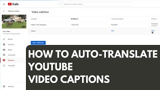 How To Auto Translate YouTube Captions Into Other Languages