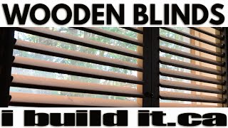 How To Make Wooden Window Blinds