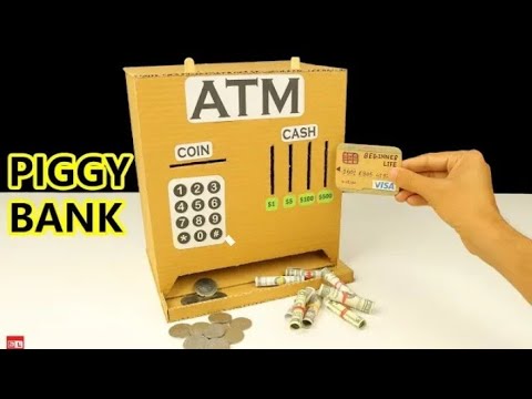 How To Make ATM Machine With Cardboard - YouTube