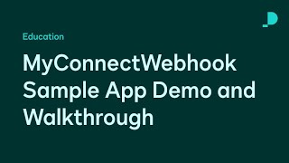 MyConnectWebhook sample app setup and walkthrough