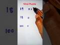 Viral Puzzle #shorts #ytshortsvideo #maths #education #canyousolvemathspuzzles