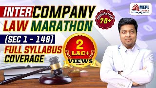 INTER COMPANY LAW Marathon ( Sec 1 To 148 ) For Nov/Dec 22 | MEPL- Mohit Agarwal