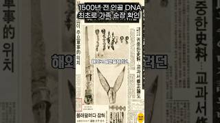 도굴로 알려진 고분군에서 1500년 전 인골 DNA 분석 최초로 가족 순장 발견 #shorts