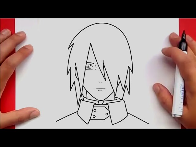 How To Draw Sasuke Uchiha Step By Step Easy | Sasuke Uchiha From Naruto