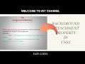 CSS3-Background-attachment || Parallax Effect in Images