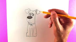 Drawing Max from Secret Life of Pets 2 - how to draw series