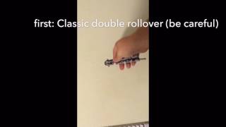 Butterfly knife: Double rollover