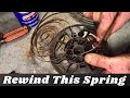 Honda Mower Engine Pull Cord Spring Repair/Rewind