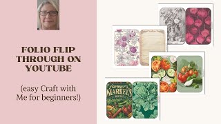 Folio Flip Through on YouTube (easy Craft with Me for beginners!) #junkjournal #flipthrough #folio