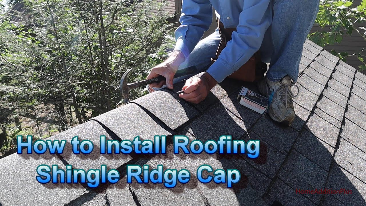 How To Install Roofing Shingle Ridge Cap Youtube