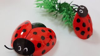 Plastic spoon Lady Bug /Beetle bug made with Plastic Spoon