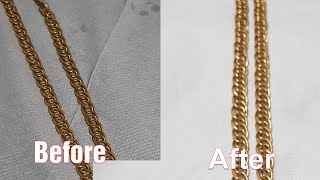 ಚಿನ್ನದ ಆಭರಣ ಶುಚಿ ಮಾಡುವ ಸುಲಭ ವಿಧಾನ || How to clean gold jewellery at home#goldcleaning#youtubevideo