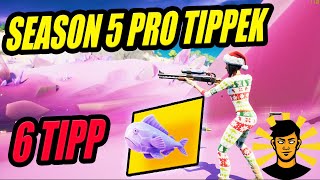 6 ÚJ PRO TIPP ÉS TRÜKK Season 5-re! [Fortnite]