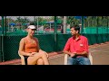 candid with tennis stars victoria muntean zeel desai tennis hotshots novak djokovic