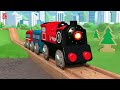 hapetoys wooden classic railway