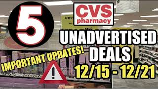 CVS UNADVERTISED DEALS (12/15 - 12/21) | ‼️ Important Updates!