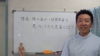 腰痛・膝の痛み・股関節痛を悪化させる黒幕とは？｜愛知県江南市の慢性痛専門整体院‐爽快館