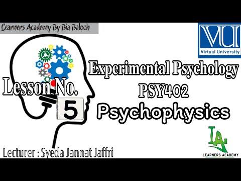 Experimental Psychology (PSY402)VU | Lecture No. 5 | Learners Academy ...