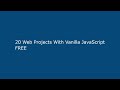 20 Web Projects With Vanilla JavaScript