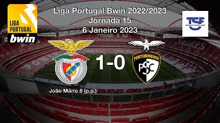 Benfica x Portimonense 1-0 Relato Rádio TSF | Liga Portugal Bwin 2022/2023 Jornada 15