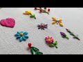 10 Small and cute embroidery motifs suitable for all over design - Minimal embroidery