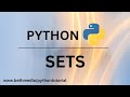 Python Sets - Set Methods and Operations