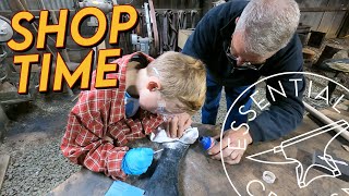 Boy Finds and Restores Axe with Grandpa