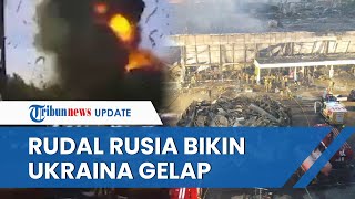 Detik-detik 2 Rudal Rusia Hancurkan Mal di Ukraina, Langit Langsung Gelap Seketika bak Kiamat