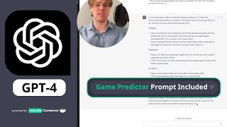 How to use ChatGPT-4 for Sports: Accurate Score Predictions? [GPT4 Prompt Included]