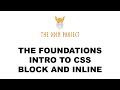 Block and Inline - CSS Foundations - Foundations - The Odin Project